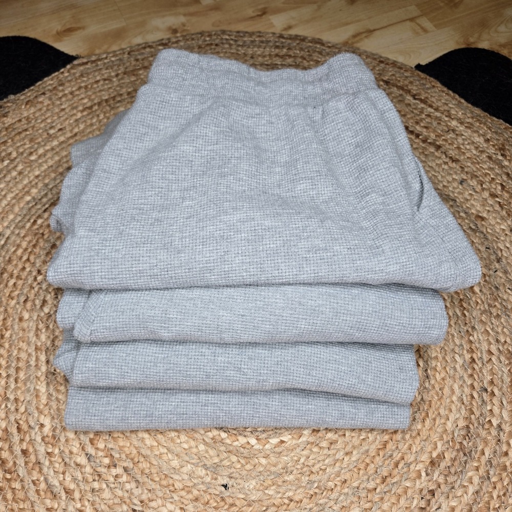 Comfrt Womens 2XL Waffle Knit Gray 4 Piece Set
